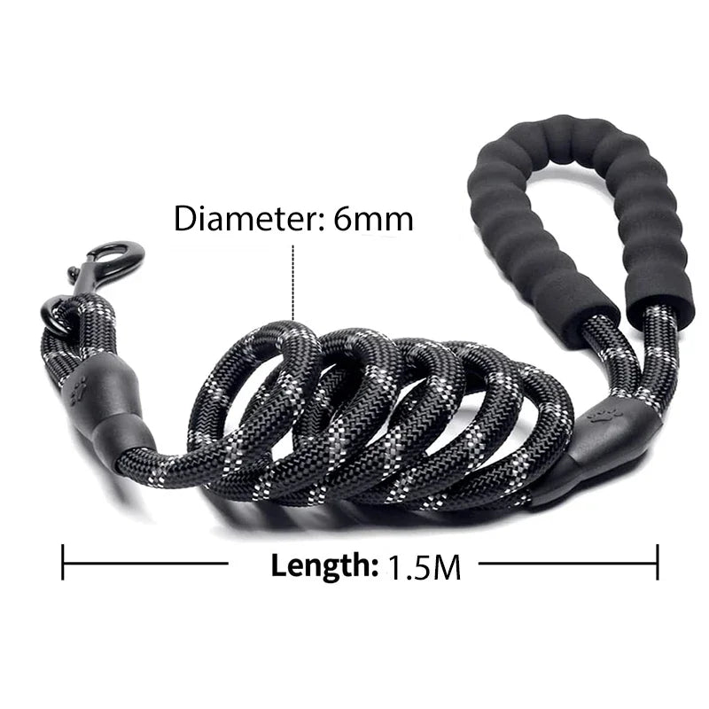 Strong Dog rope Leash in Multiple Colors