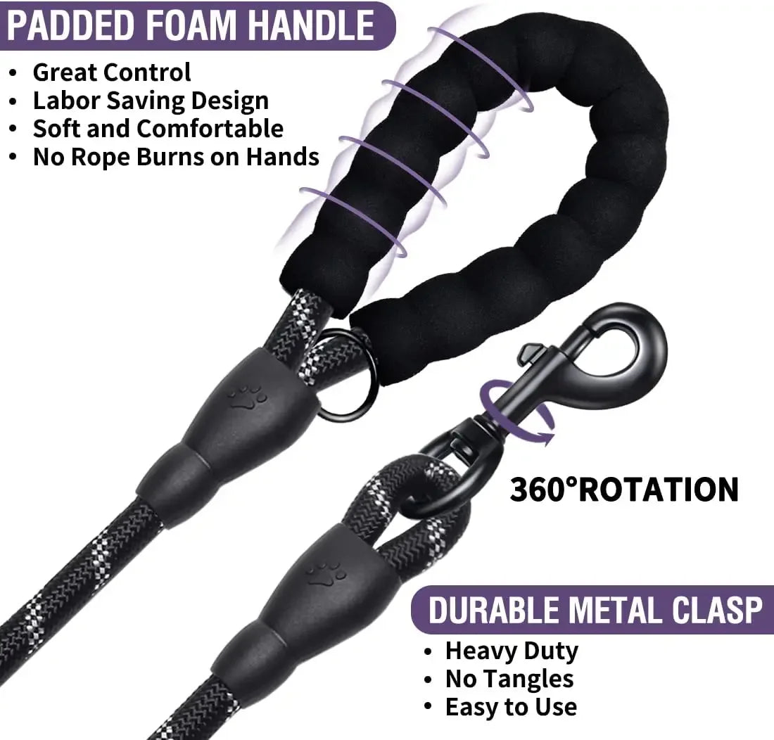 Strong Dog rope Leash in Multiple Colors