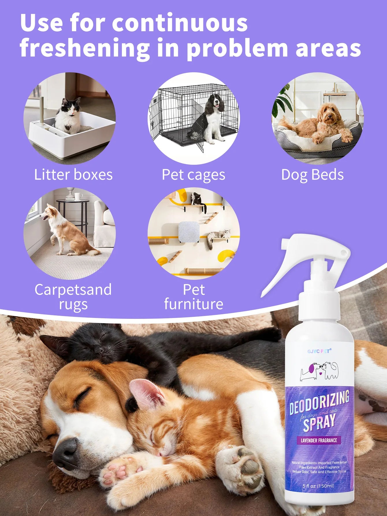 150ml Pet Urine & Odor Spray