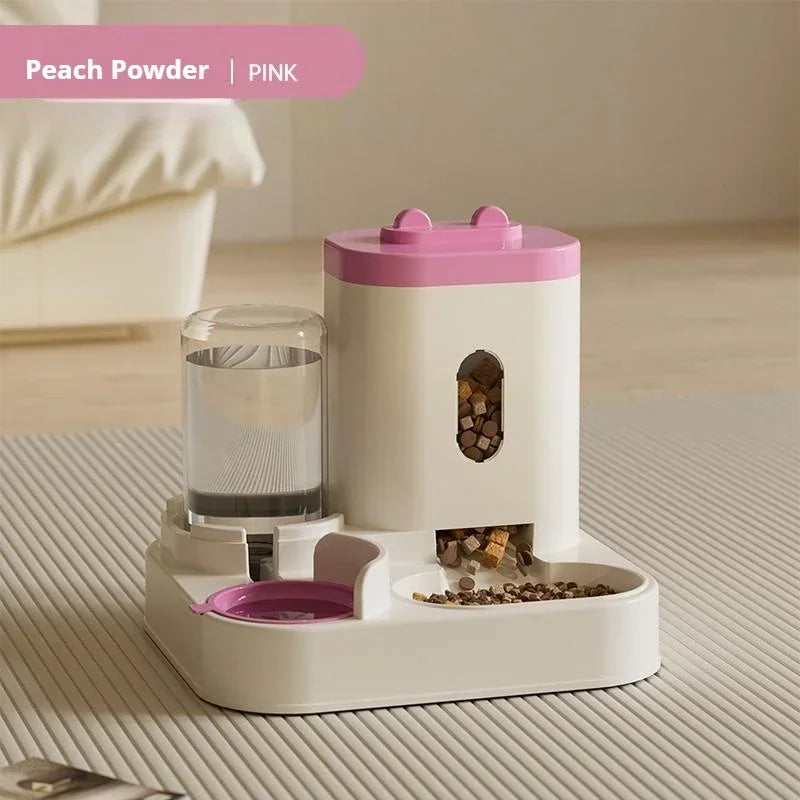 Automatic Cat Feeder With Water Fountain Large
