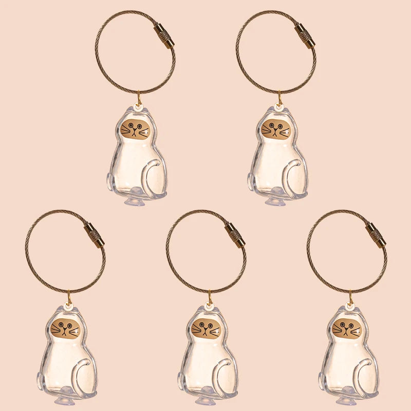 Cat Fur Memorial Keychain