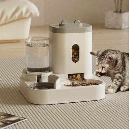 Automatic Cat Feeder With Water Fountain Large