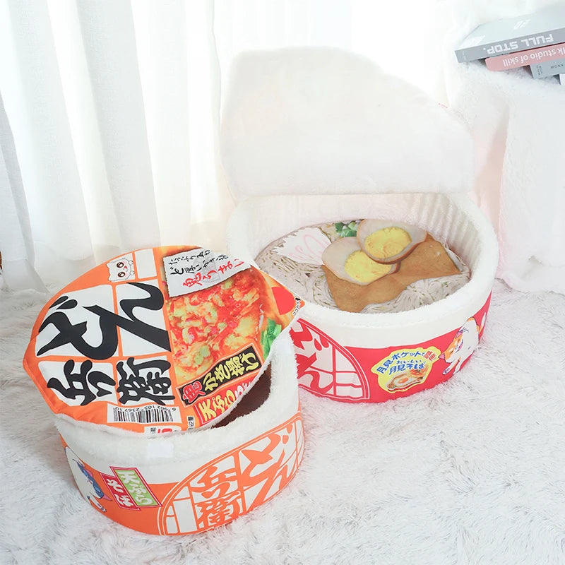 Instant Noodle Shape Winter Pet Bed