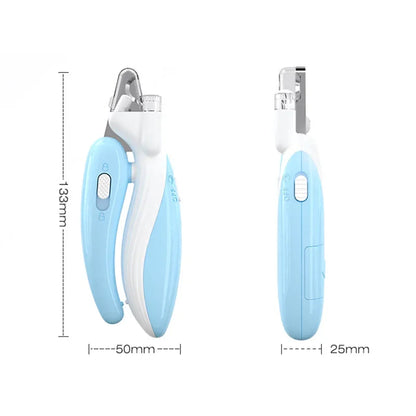 Safe Pet Nail Clippers with LED Light