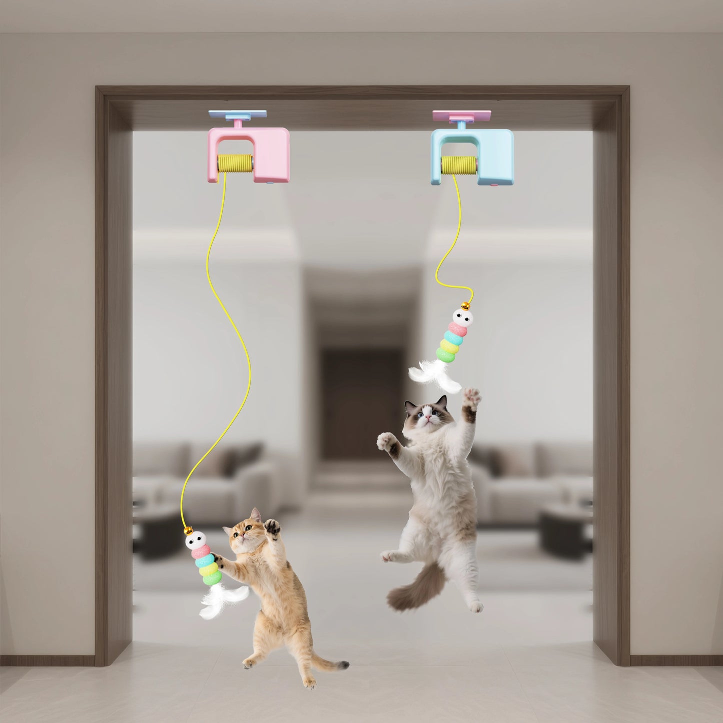 Automatic Hanging Yo-yo Cat Toy