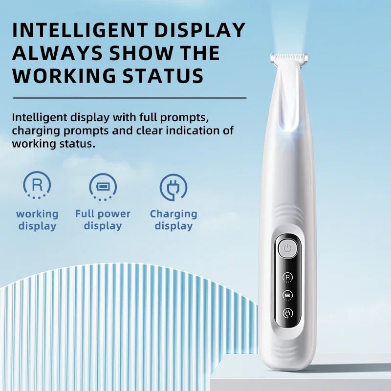 Waterproof Pet Paw Trimmer with LED Light