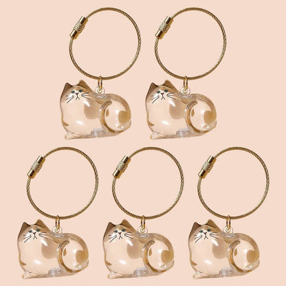 Cat Fur Memorial Keychain