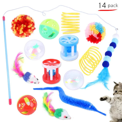 Fun Mixed Mouse Shape and Balls Bundle Cat Toy