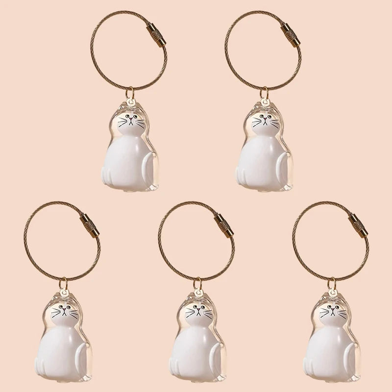 Cat Fur Memorial Keychain