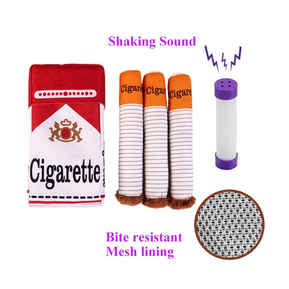 Dog Cigarette Case and Cigar Chewing Toy