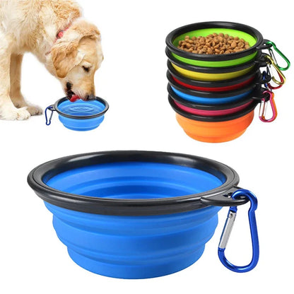 Large Silicone Dog  Bowl