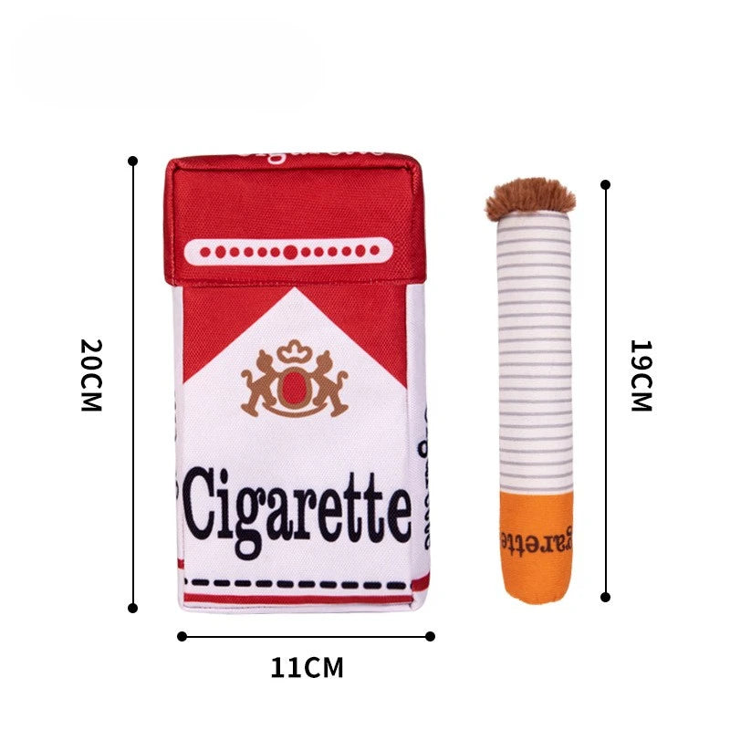 Dog Cigarette Case and Cigar Chewing Toy