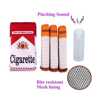 Dog Cigarette Case and Cigar Chewing Toy