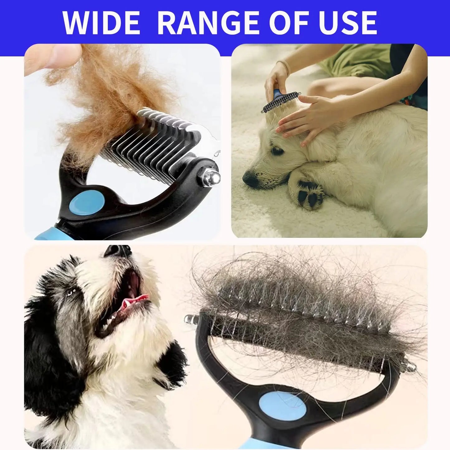 Professional Pet Hair Remover Grooming Tool for Dog and Cat