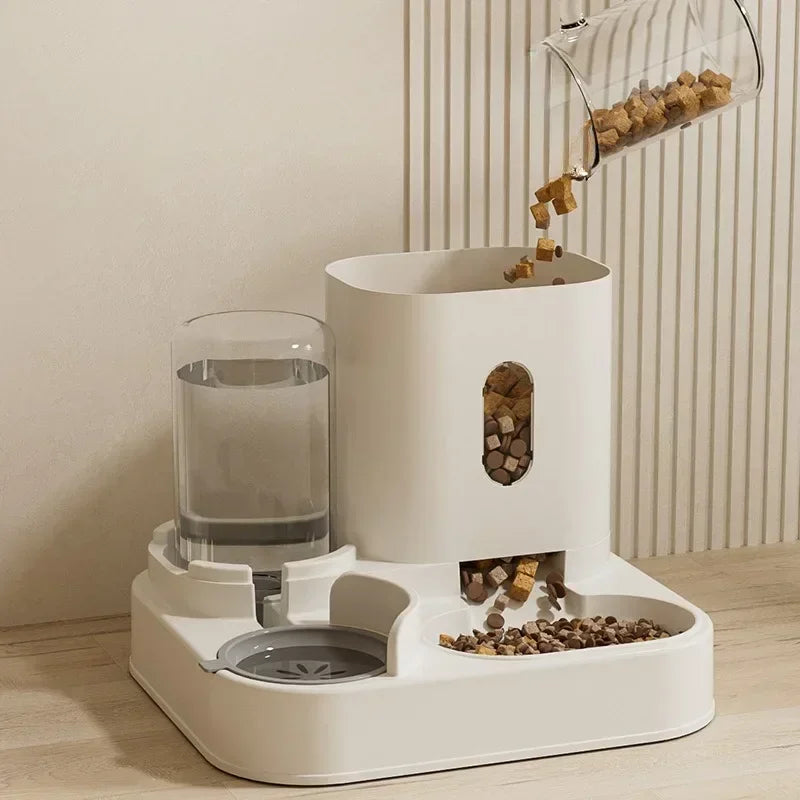 Automatic Cat Feeder With Water Fountain Large