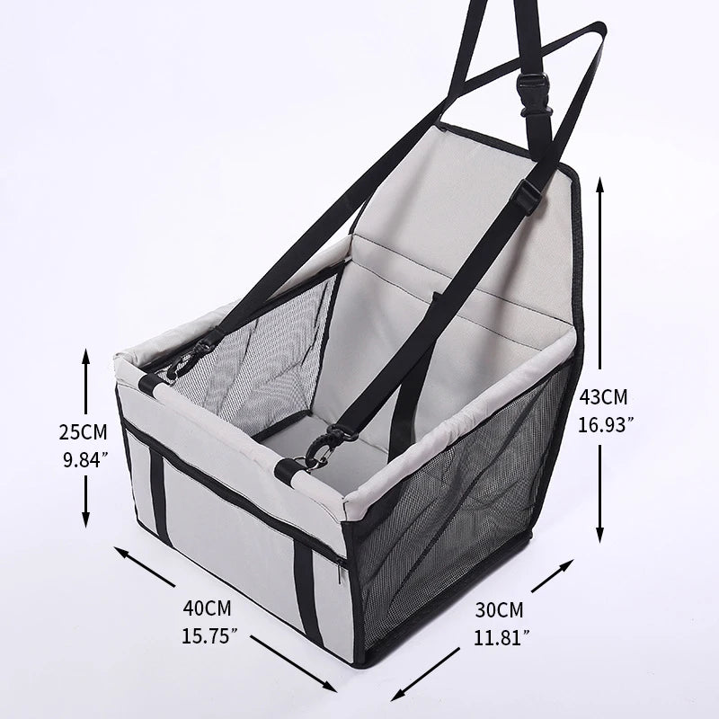 Foldable Dog Car Seat Bed