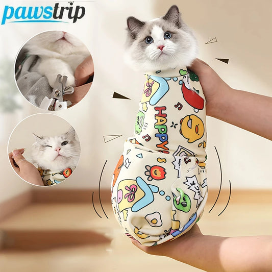 Velcro Fabric Cat Grooming Wrap