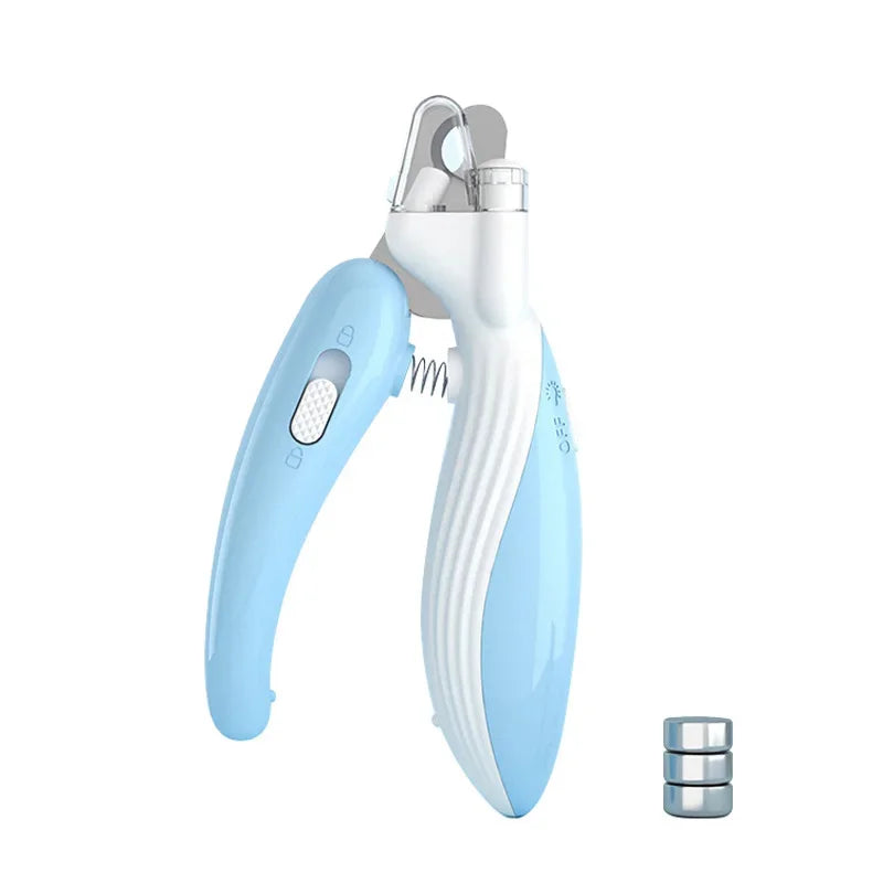 Safe Pet Nail Clippers with LED Light