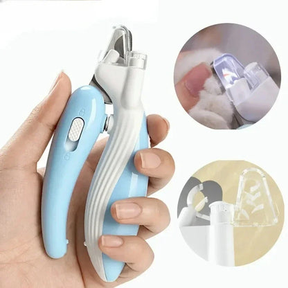 Safe Pet Nail Clippers with LED Light