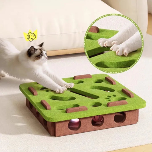 Interactive Toy and Scratching Post for Cat