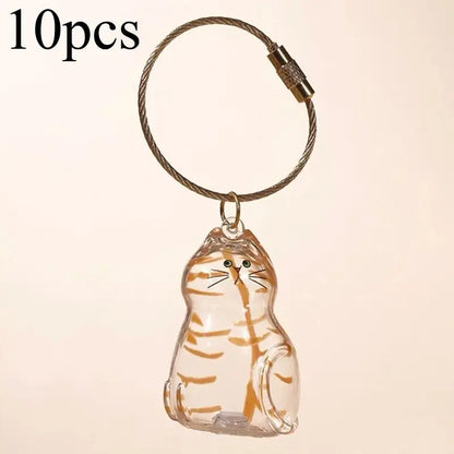 Cat Fur Memorial Keychain
