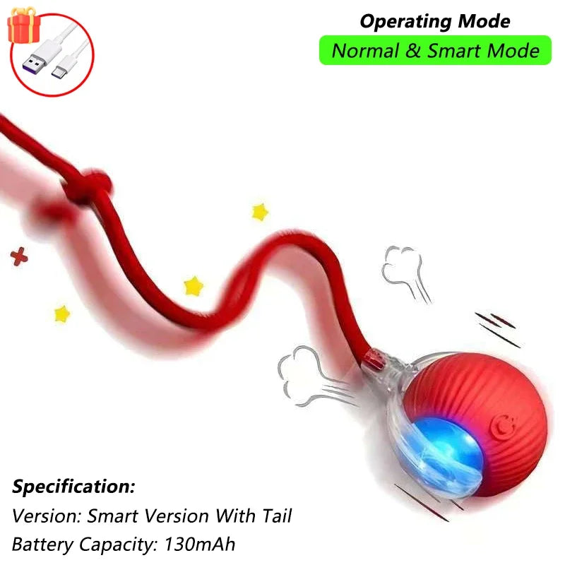 Dog Cat Interactive Ball Toy Automatic Rolling Ball
