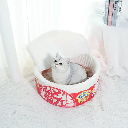 Instant Noodle Shape Winter Pet Bed