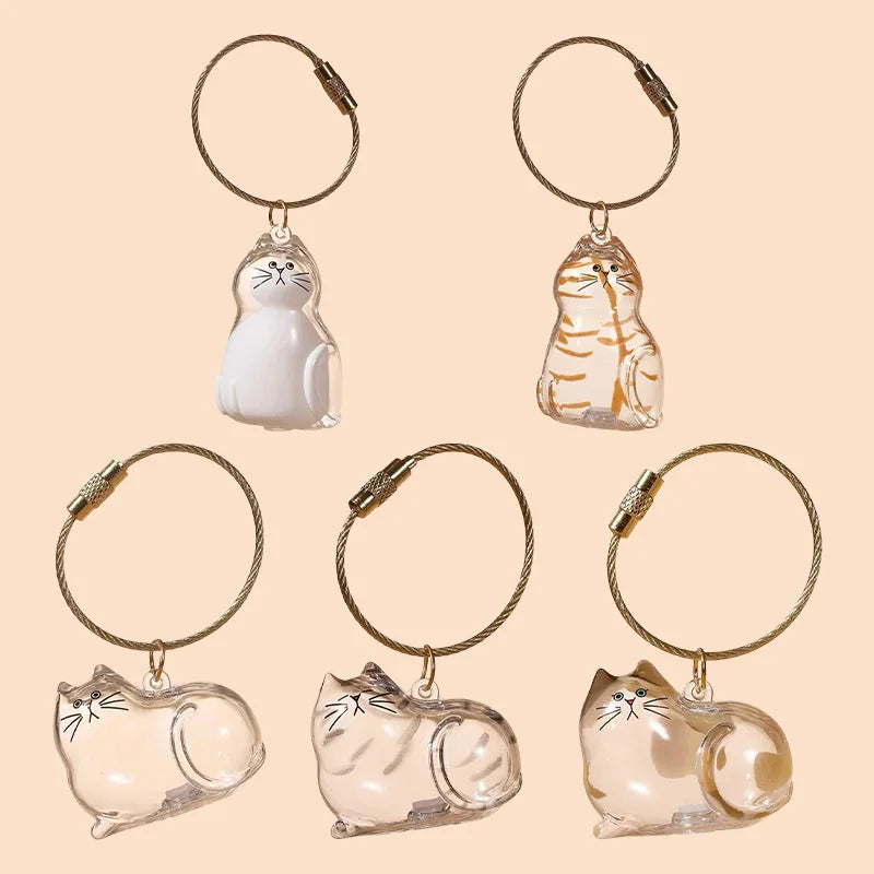 Cat Fur Memorial Keychain