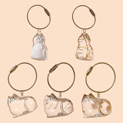 Cat Fur Memorial Keychain