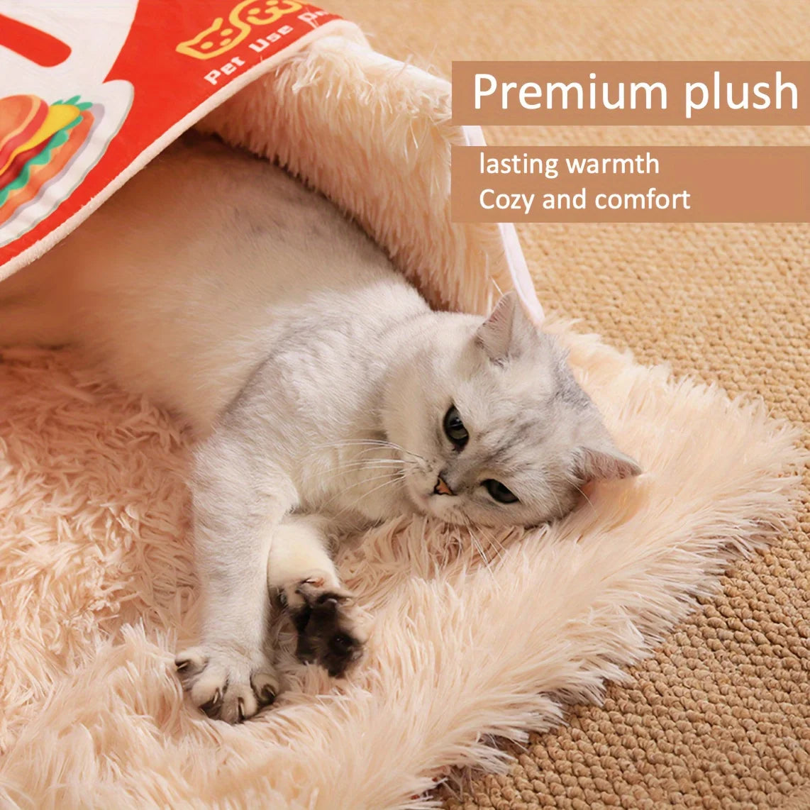 Enclosed Pet Snack Box Cat Bed