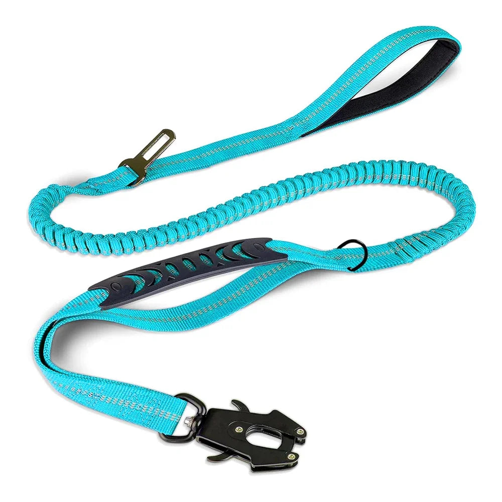 Reflective Shock Strong Dog Leashes with Car Seat belt