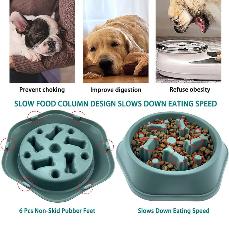 Slow Feeding Food Dispenser Puzzle Dog Bowl
