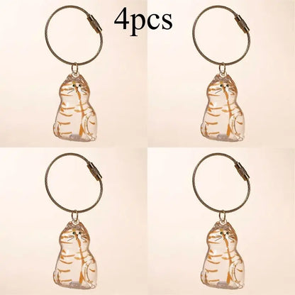 Cat Fur Memorial Keychain