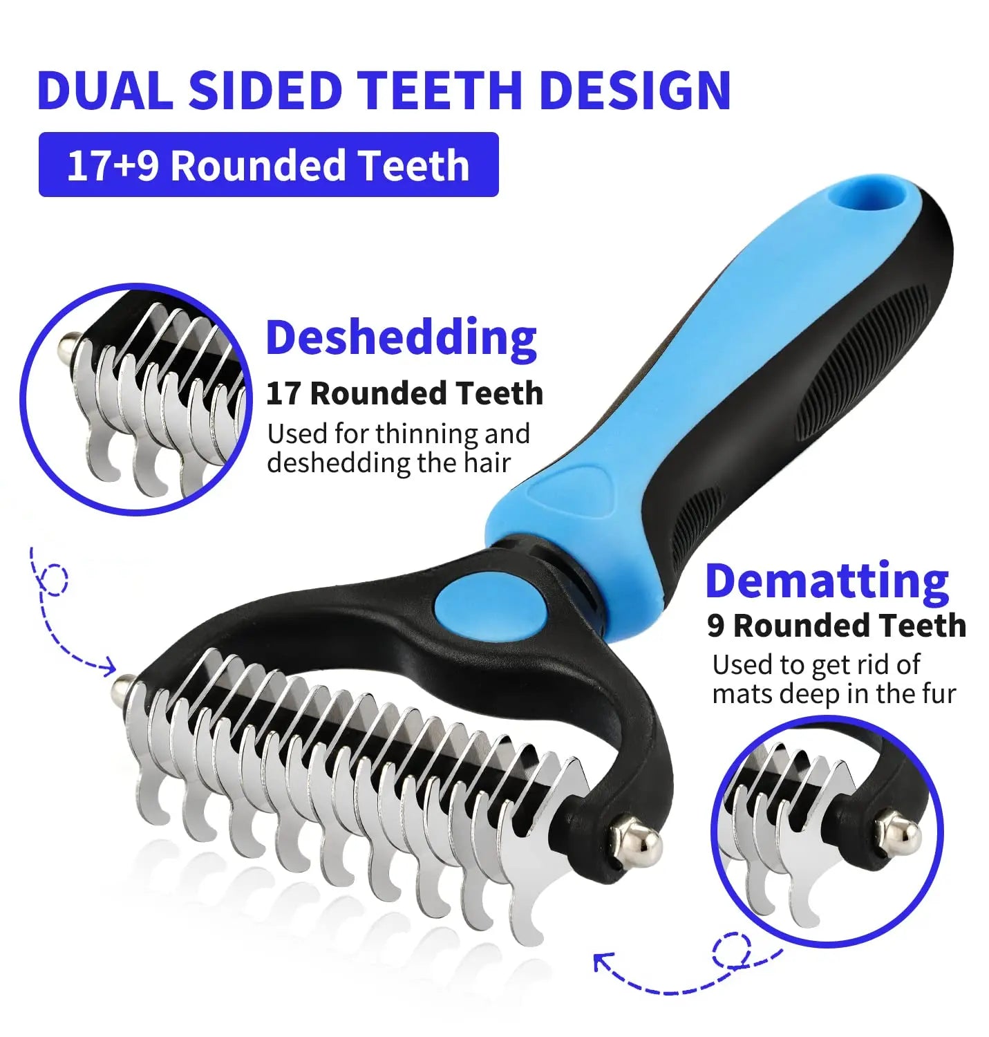 Professional Pet Hair Remover Grooming Tool for Dog and Cat