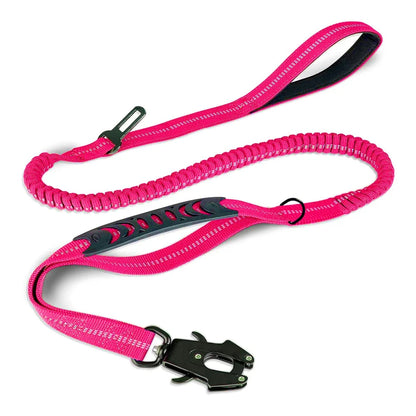 Reflective Shock Strong Dog Leashes with Car Seat belt