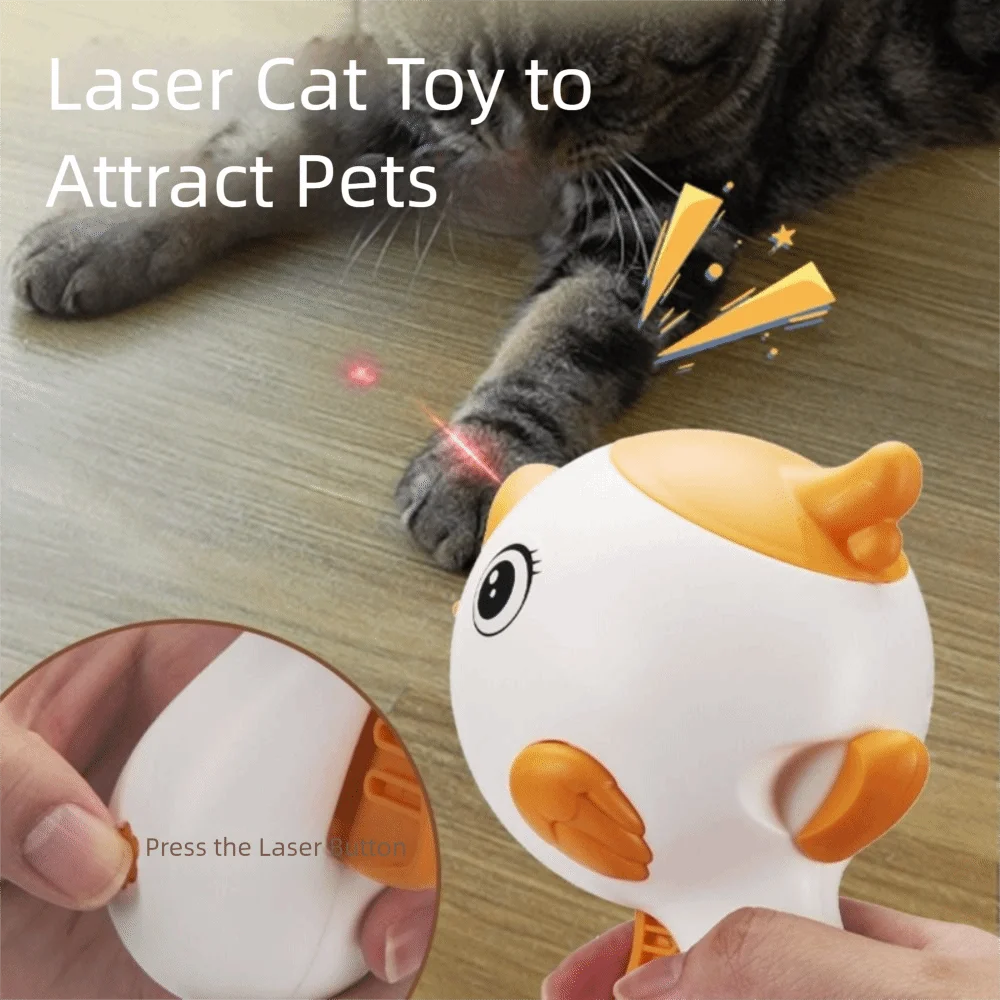 Pet Treat launcher with laser pointer
