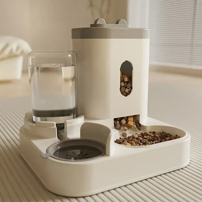 Automatic Cat Feeder With Water Fountain Large