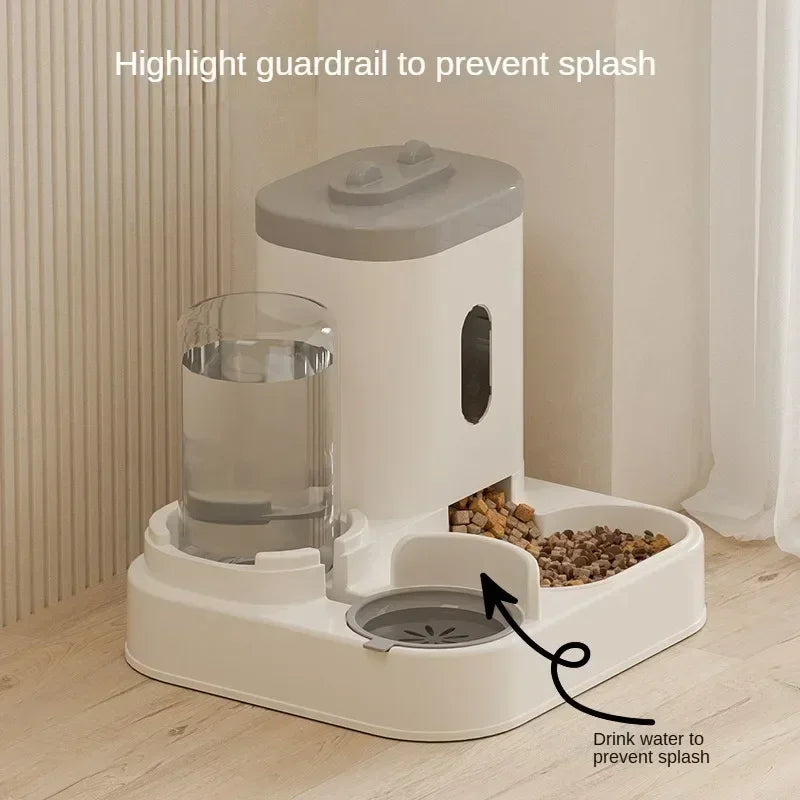 Automatic Cat Feeder With Water Fountain Large