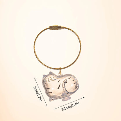 Cat Fur Memorial Keychain