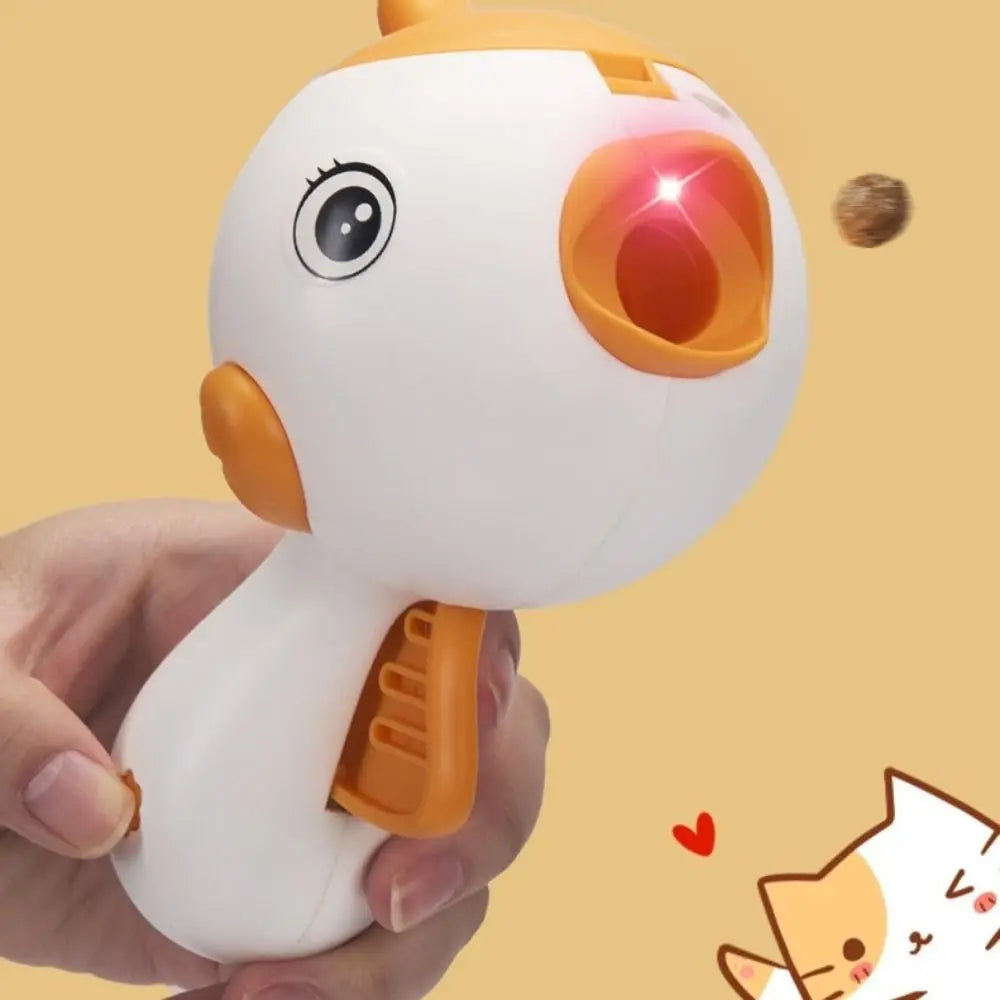 Pet Treat launcher with laser pointer