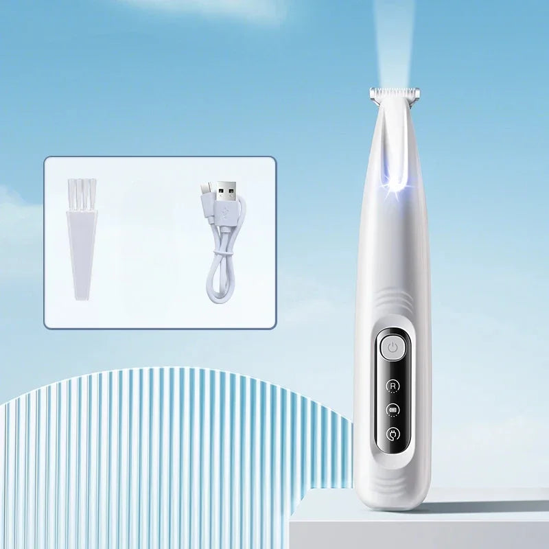 Waterproof Pet Paw Trimmer with LED Light