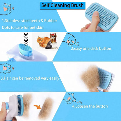 Dog and Cat Hair Remover Grooming Brush