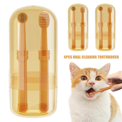 Silicone Super Soft Pet Toothbrush Set