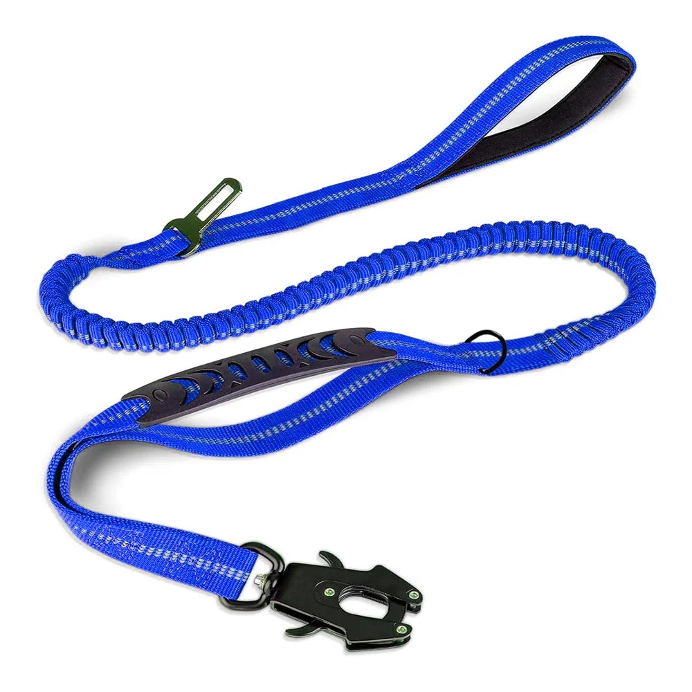 Reflective Shock Strong Dog Leashes with Car Seat belt
