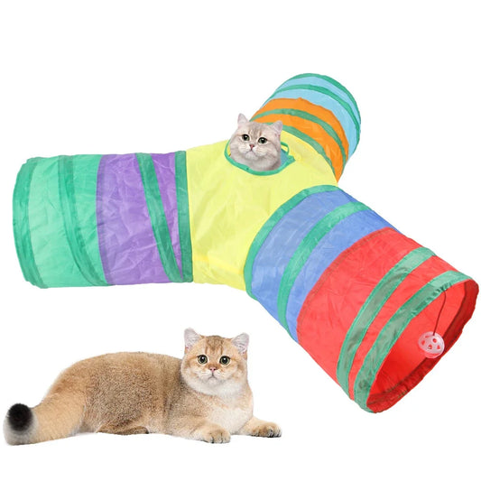 Foldable Play Tunnel For Cat